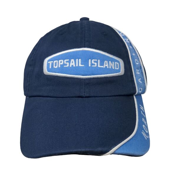 Topsail Island North Carolina Strapback Hat Blue OSFA Adjustable Embroidered - Picture 1 of 7